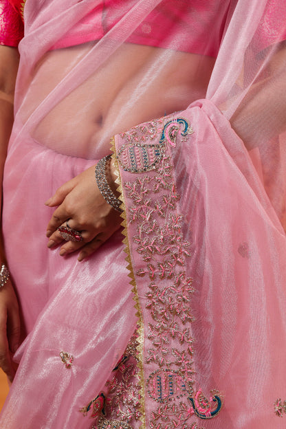 Fuchsia Silver Whisper Saree
